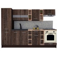 Bucatarie MARINA NEW 270 B Wenge / Decor 7648